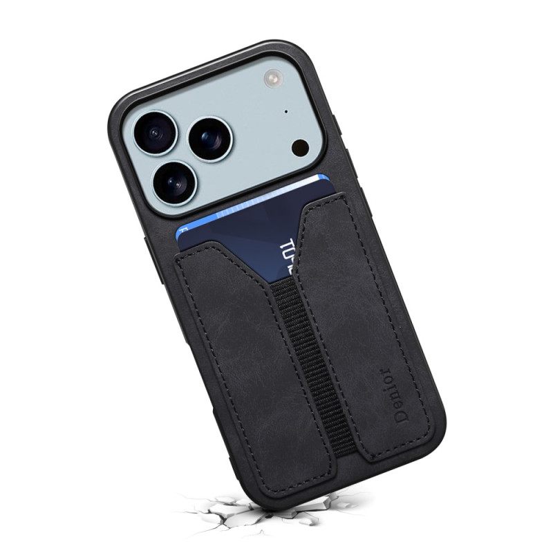 Case iPhone 17 Pro Max Puhelinkuoret Denior Elastinen Korttikotelo