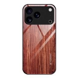 Case iPhone 17 Pro Max Puhelinkuoret Puuefektikarkaistu Lasi