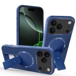 Kuori iPhone 17 Pro Max Hiilikuitukuvio Ja Jalusta