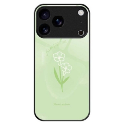 Kuori iPhone 17 Pro Max Karkaistusta Lasista Valmistetut Kukat