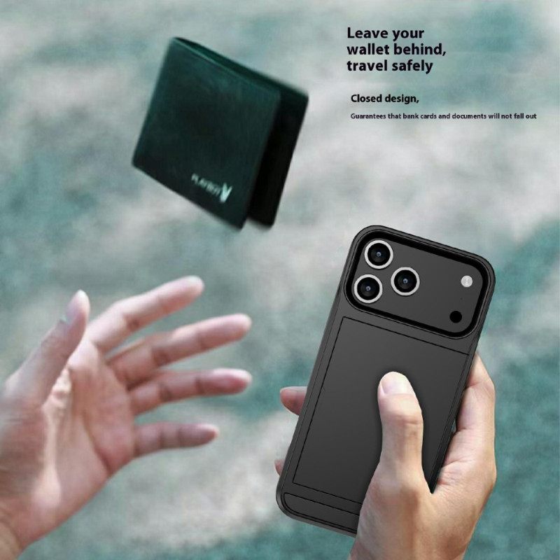 Kuori iPhone 17 Pro Max Liukuva Korttikotelo