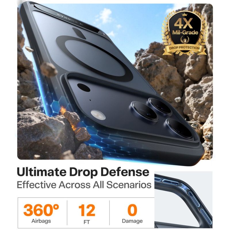 Kuori iPhone 17 Pro Max Magsafe Premium -muotoilu Integroidulla Jalustalla