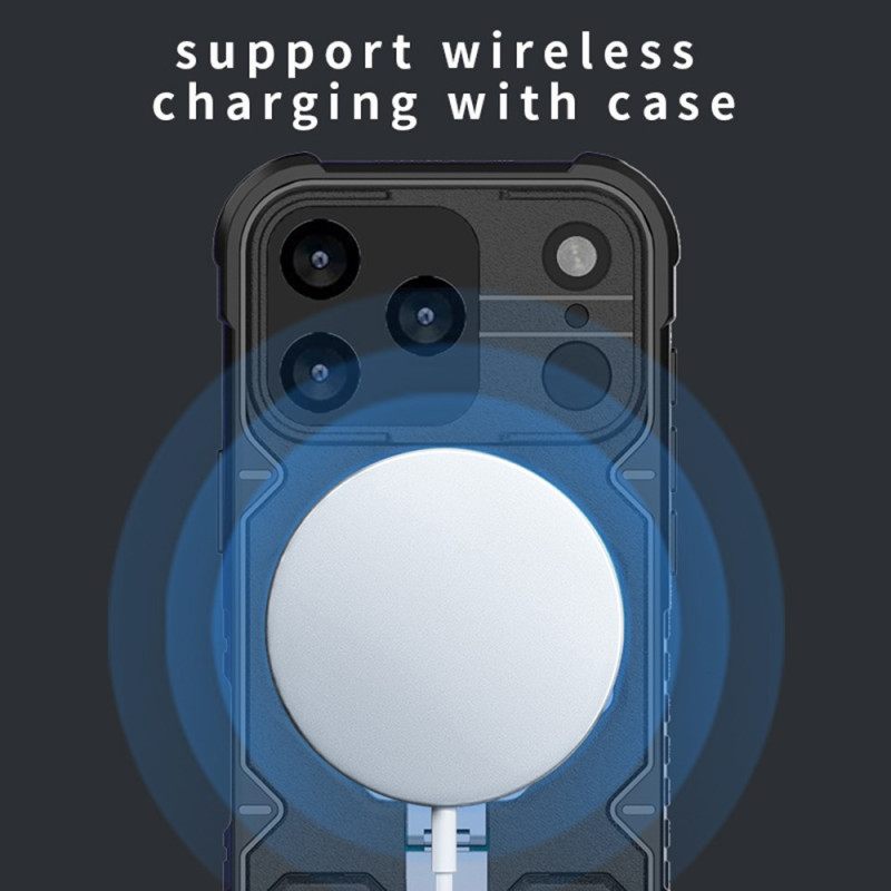 Kuori iPhone 17 Pro Max Magsafe-yhteensopiva Kiinnityksen Ja Rannehihnan Kanssa