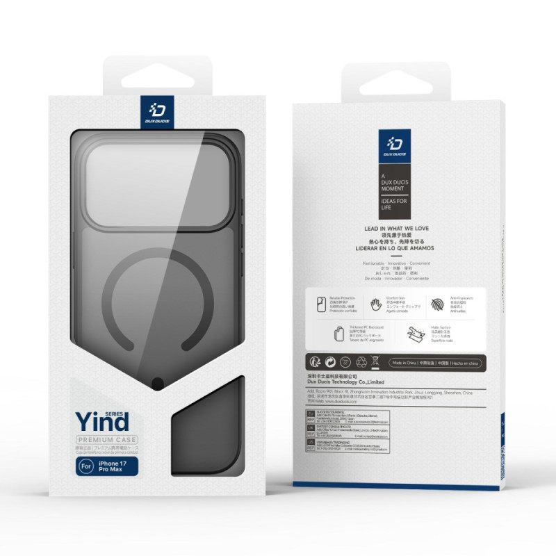 Kuori iPhone 17 Pro Max Magsafe Yind -sarja Dux Ducis Suojakuori
