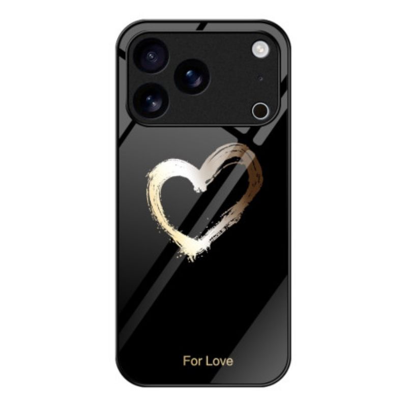 Kuori iPhone 17 Pro Max Musta Rakkaus Suojakuori