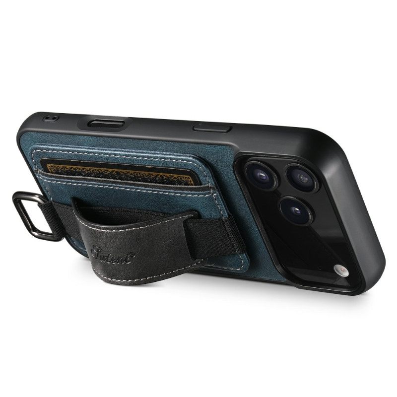 Kuori iPhone 17 Pro Max Suteni Korttikotelo Ja Hihna Suojakuori