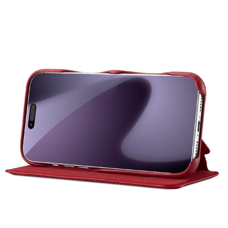 Nahkakotelo iPhone 17 Pro Max Lc.imeeke Mokkanahkakuvioinen Suojakuori Suojakuori