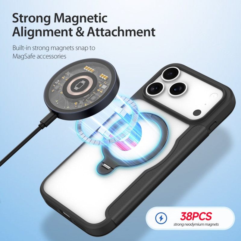 Nahkakotelo iPhone 17 Pro Max Magsafe Ja Skin X Pro -sarja Dux Ducis -kiinnike