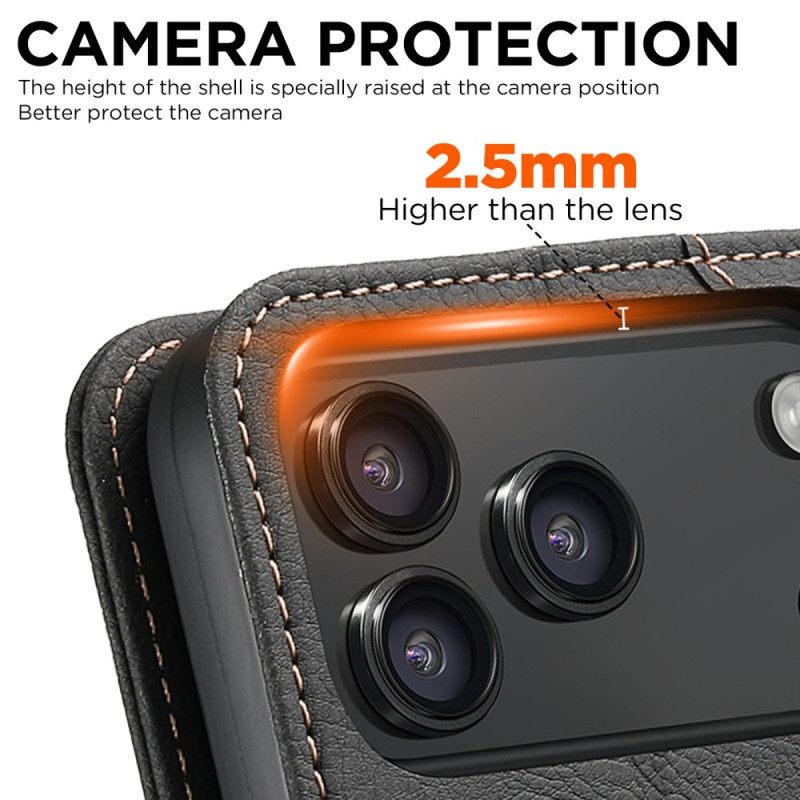 Nahkakotelo iPhone 17 Pro Max Magsafe Premium Vintage -yhteensopiva Suojakuori