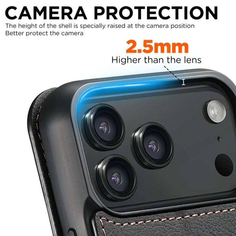 Nahkakotelo iPhone 17 Pro Max Magsafe-yhteensopiva Suteni Suojakuori