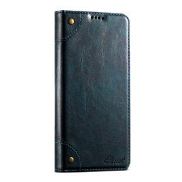 Nahkakotelo iPhone 17 Pro Max Vintage Suteni Suojakuori