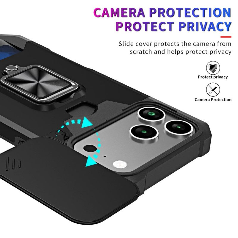 Puhelinkuoret iPhone 17 Pro Max Kestävä Jalusta Ja Liukuva Kansi