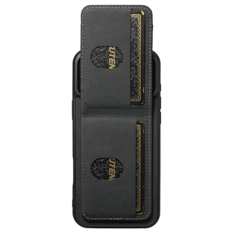 Puhelinkuoret iPhone 17 Pro Max Retrotyylinen Korttikotelo Ja Jalusta