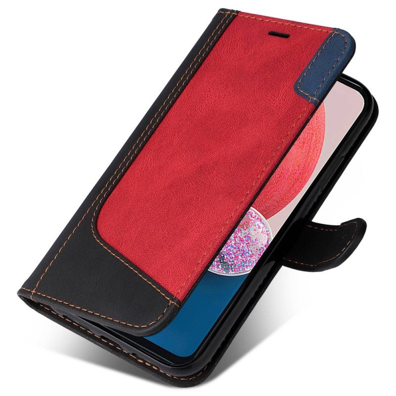 Kotelot Samsung Galaxy A13 Bicolor Kaulanauhalla