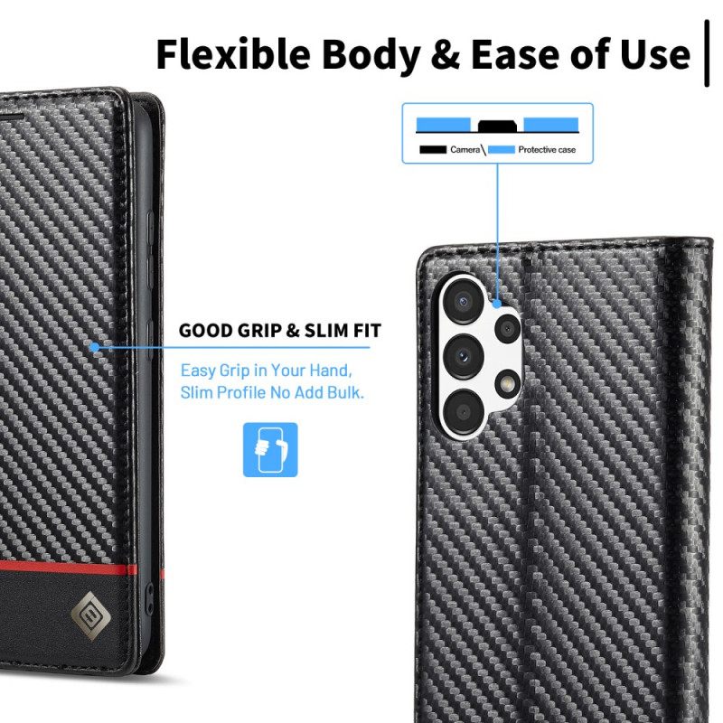 Nahkakotelo Samsung Galaxy A13 Carbon Fiber Lc.imeeke