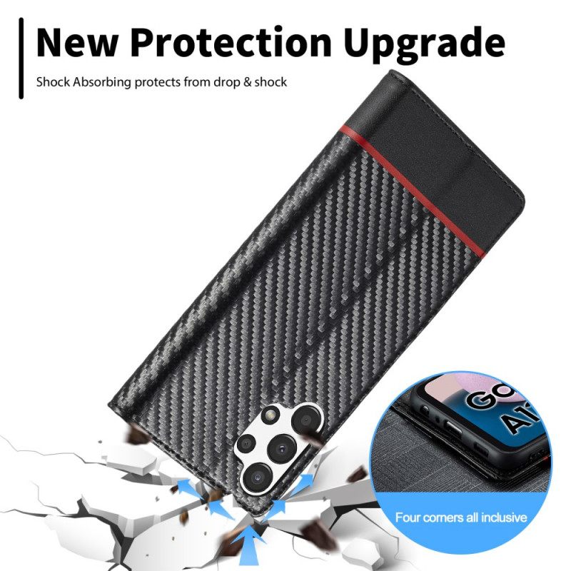 Nahkakotelo Samsung Galaxy A13 Carbon Fiber Lc.imeeke