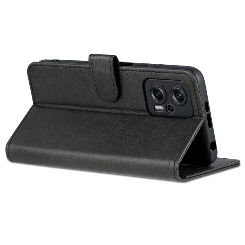 Flip Case Poco X4 GT Brand Azns Classic Faux Leather