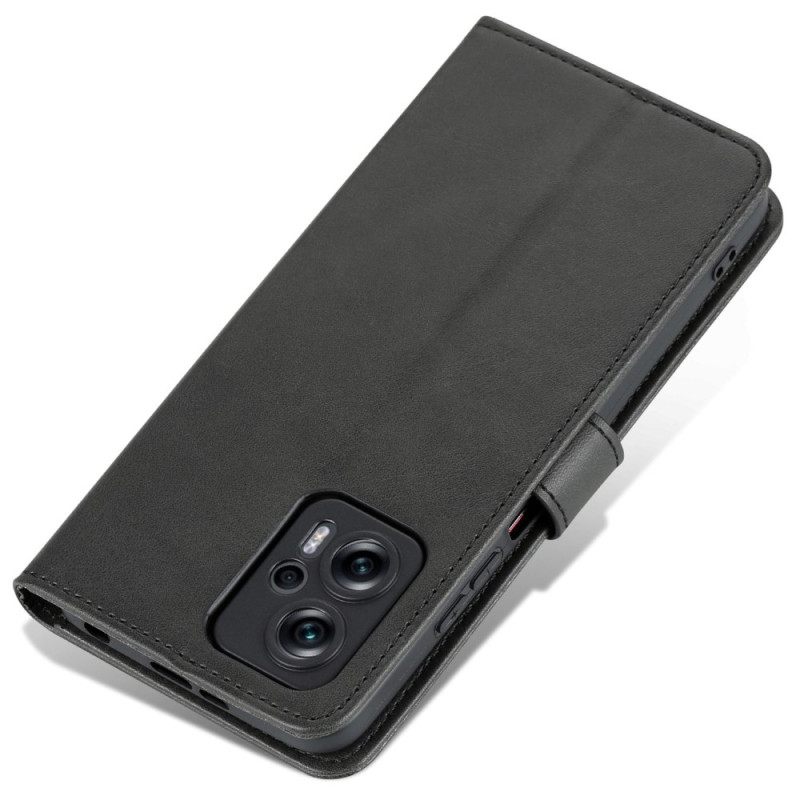 Flip Case Poco X4 GT Brand Azns Classic Faux Leather