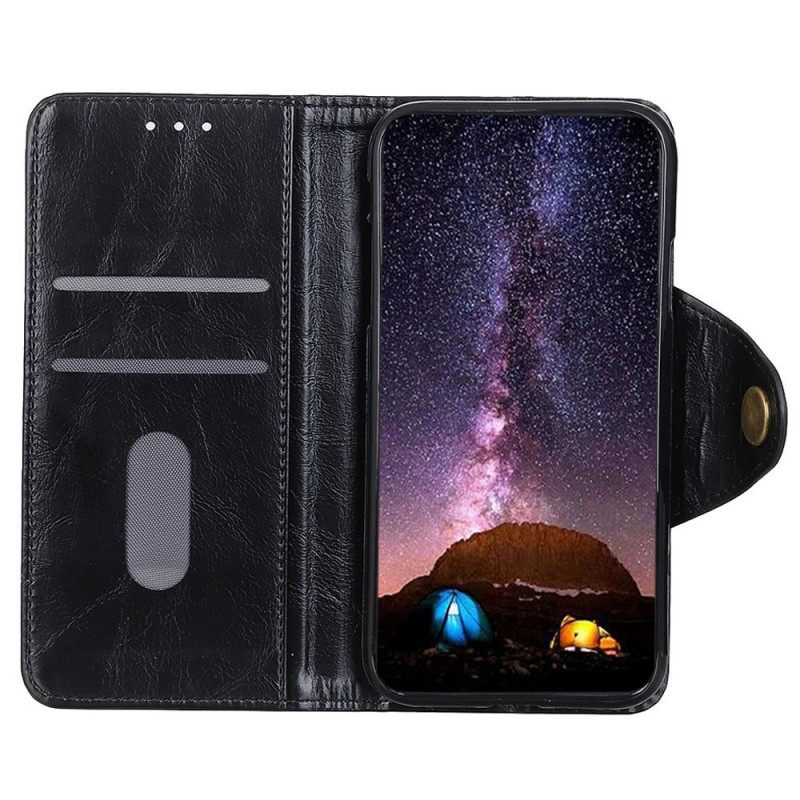 Kotelot Poco X4 GT Tekopatenttinahkaa Magneettipainikkeella