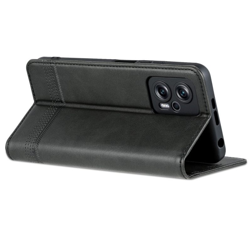 Puhelinkuoret Poco X4 GT Kotelot Flip Brand Azns Keinonahkaa