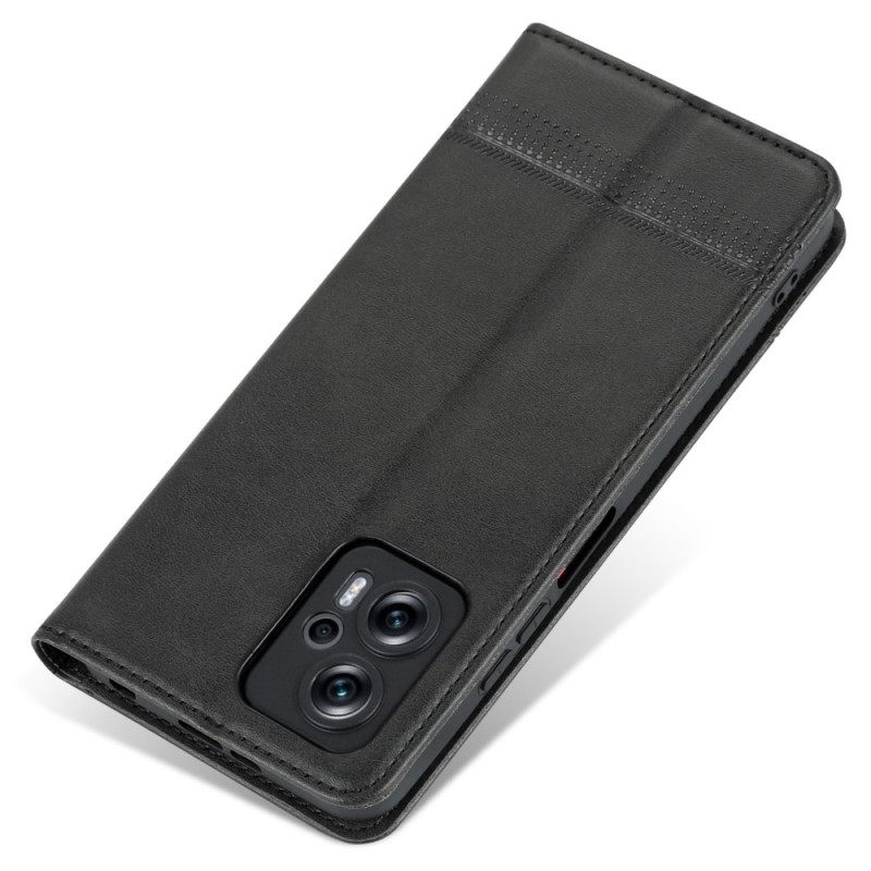 Puhelinkuoret Poco X4 GT Kotelot Flip Brand Azns Keinonahkaa