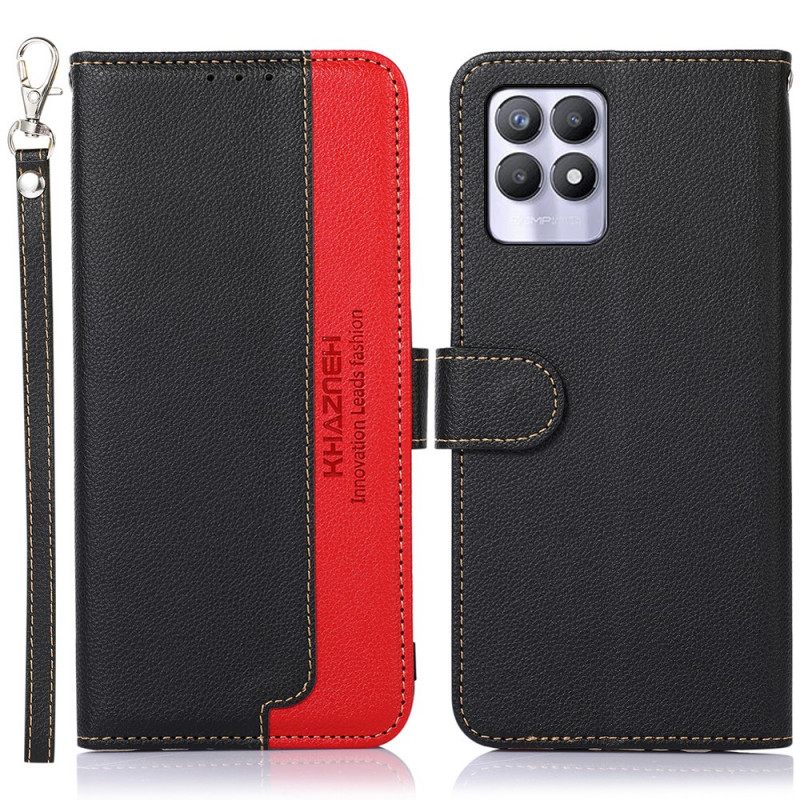 Kotelot Realme 8i Lychee Style Rfid Khazneh