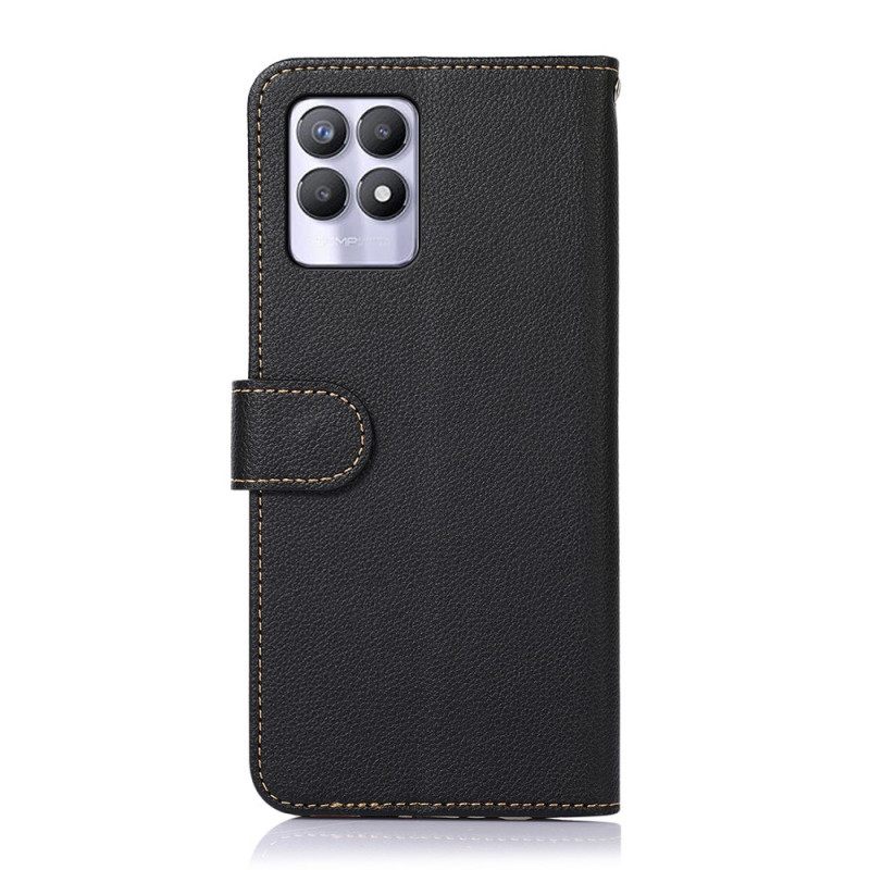 Kotelot Realme 8i Lychee Style Rfid Khazneh