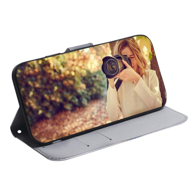 Nahkakotelo Realme 8i Mopsikoira