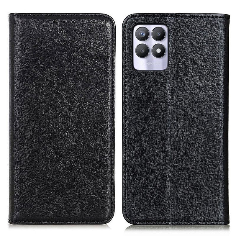 Puhelinkuoret Realme 8i Kotelot Flip Texture Leather