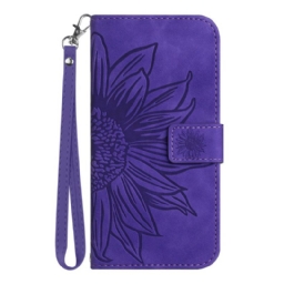 Kotelot Xiaomi 15 Pro Auringonkukkakuvioinen Ranneke Suojakuori