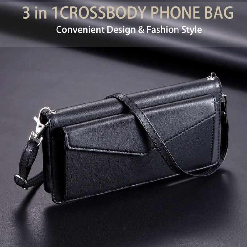 Kotelot Xiaomi 15 Pro Clutch-tyylinen Lompakko Hihnalla Ja Olkahihnalla