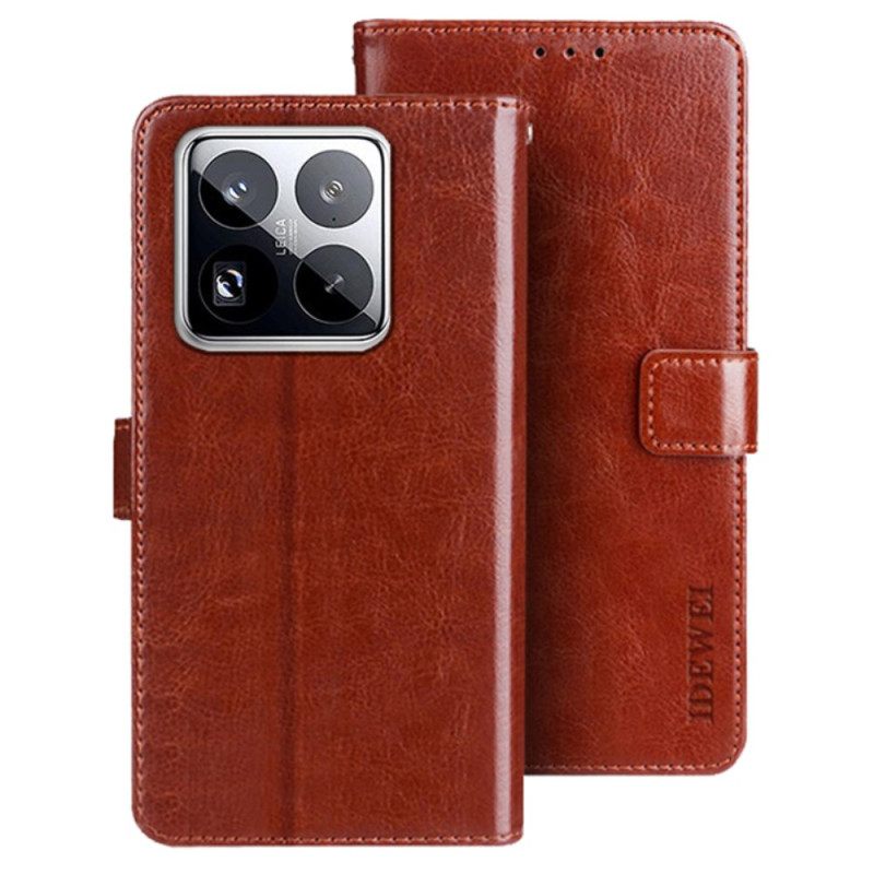 Kotelot Xiaomi 15 Pro Idewei Tekonahka Suojakuori