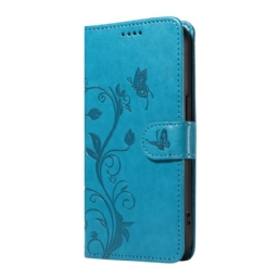 Kotelot Xiaomi 15 Pro Kukka- Ja Perhoskuvio