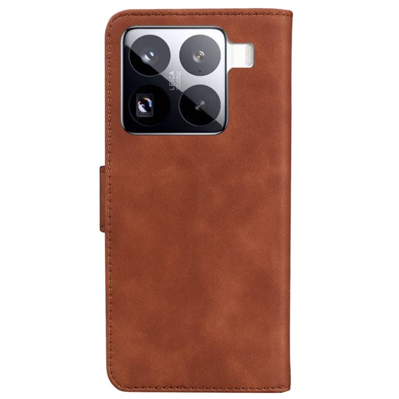 Kotelot Xiaomi 15 Pro Perhosmokkanahkakuvio