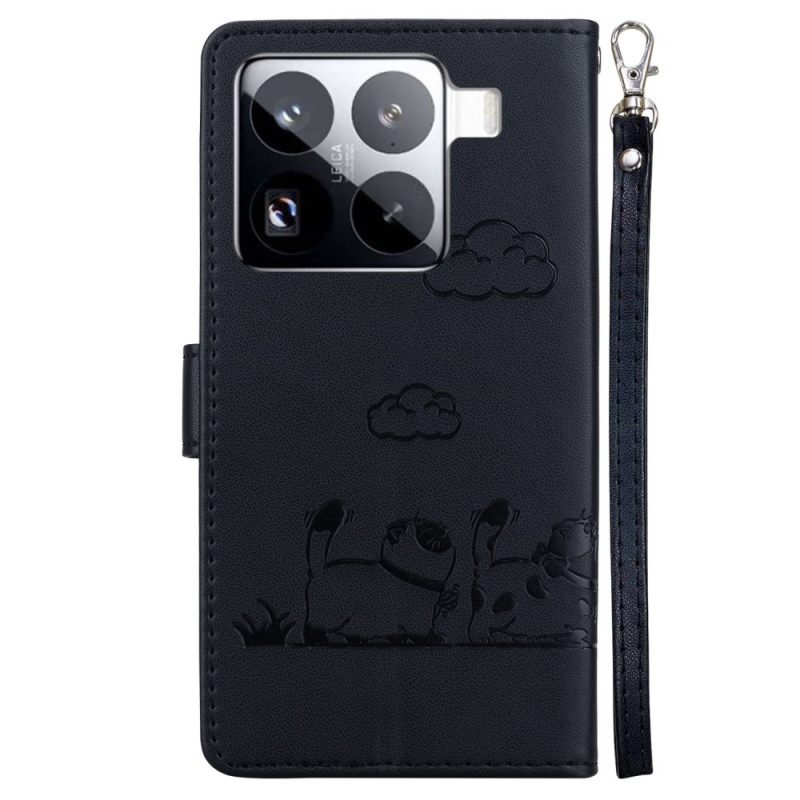 Kotelot Xiaomi 15 Pro Rfid-suojattu Kissakuvio