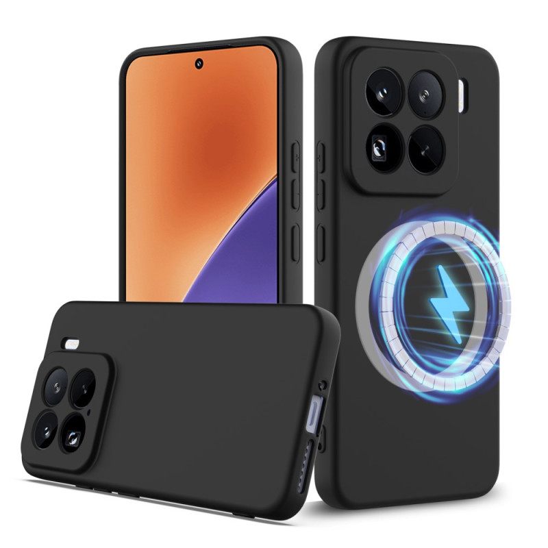 Kuori Xiaomi 15 Pro Magsafe-yhteensopiva Nestesilikoni Hihnalla