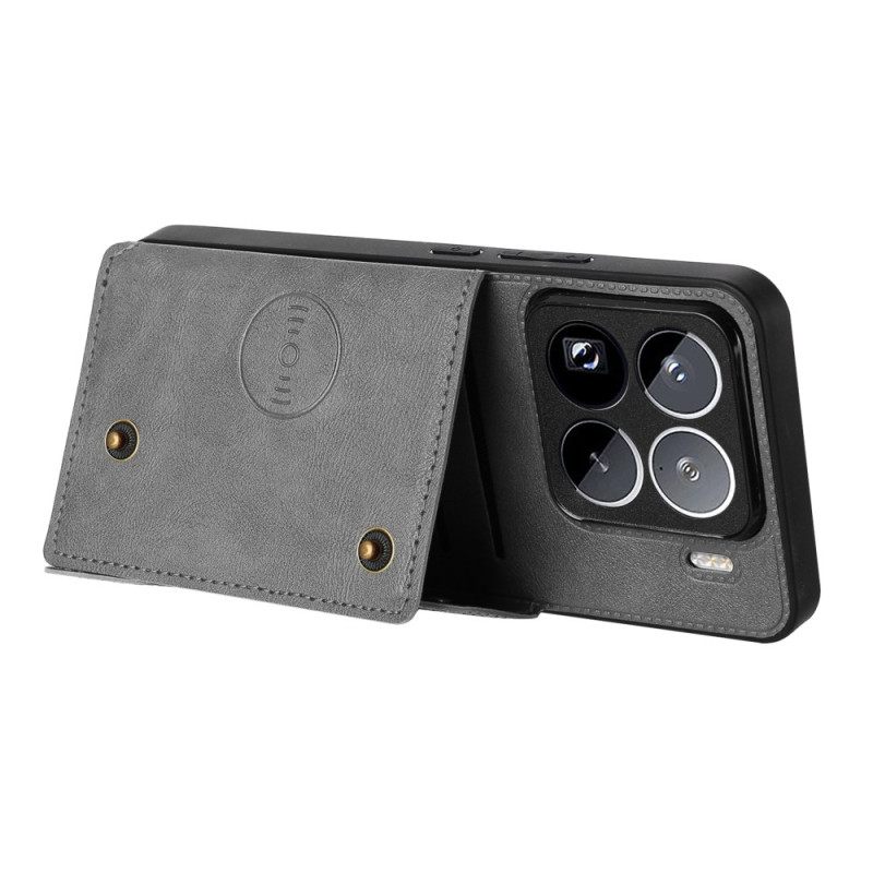 Kuori Xiaomi 15 Pro Nahkaefektikorttikotelo