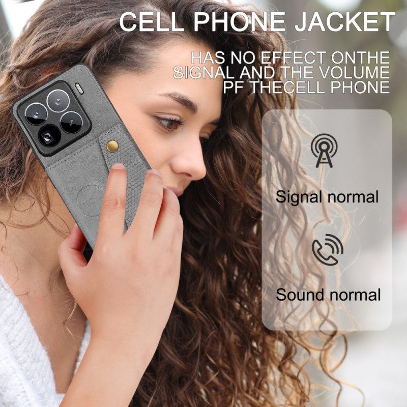 Kuori Xiaomi 15 Pro Nahkaefektikorttikotelo