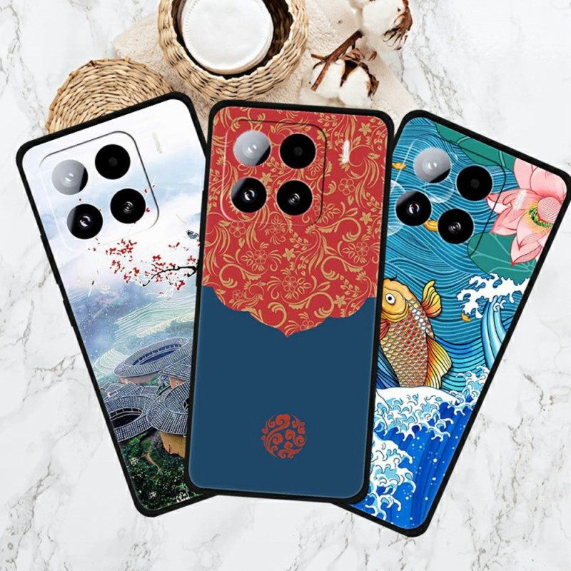 Kuori Xiaomi 15 Pro Nainen Ja Persikankukkia