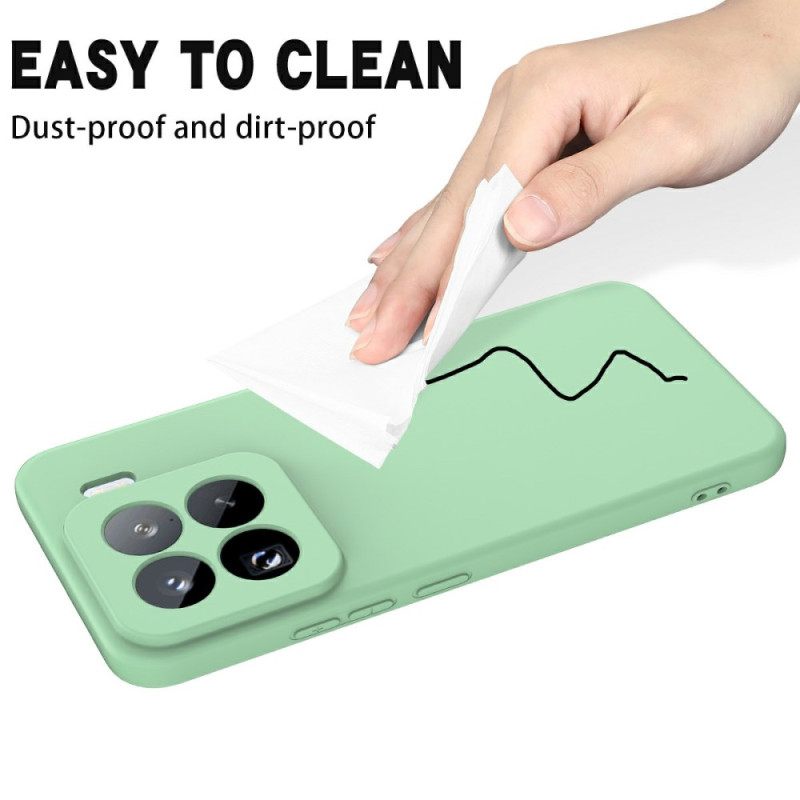 Kuori Xiaomi 15 Pro Nestemäisestä Silikonista Valmistettu Avainnauha