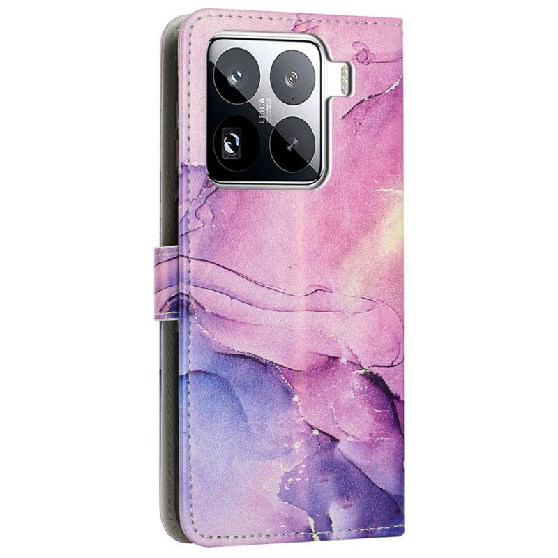 Nahkakotelo Xiaomi 15 Pro Marmorikuvio