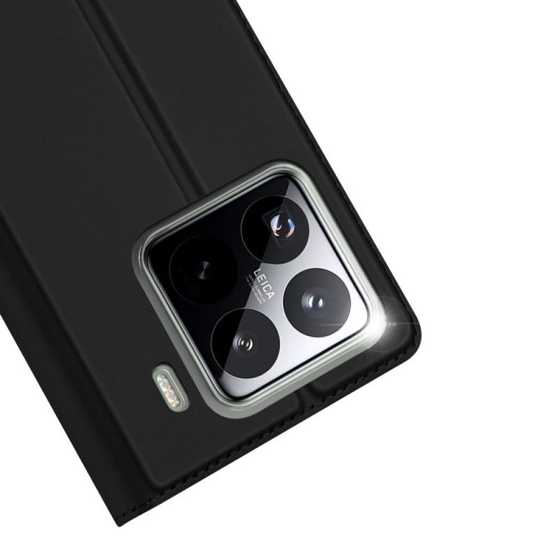 Nahkakotelo Xiaomi 15 Pro Skin Pro -sarjan Dux Ducis Suojakuori