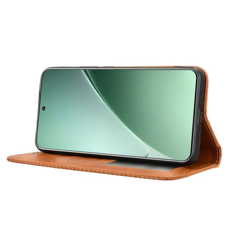 Nahkakotelo Xiaomi 15 Pro Vintage-reunus