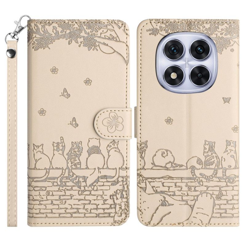 Kotelot Poco X7 5g Kissakuvioinen Kaulanauha