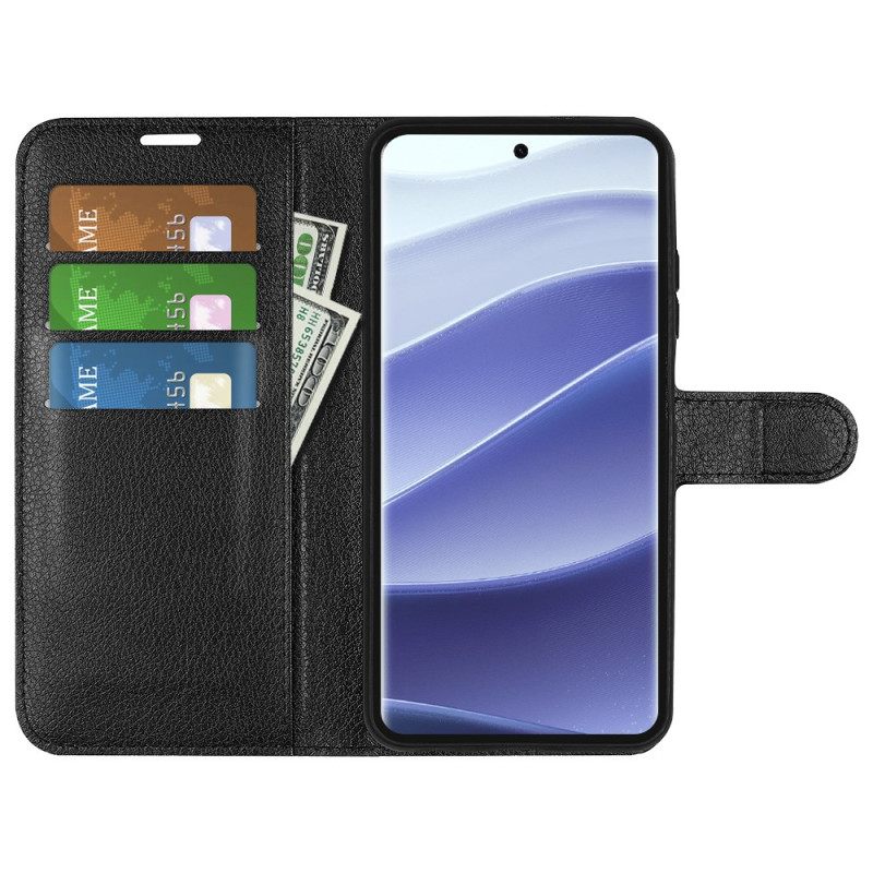 Kotelot Poco X7 5g Klassinen Litsikuvioinen Tekonahka Suojakuori