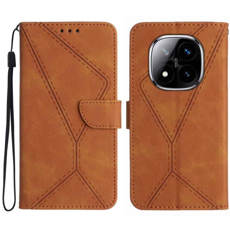 Kotelot Poco X7 5g Viivoja Ja Katkoviivoja Rannekkeella