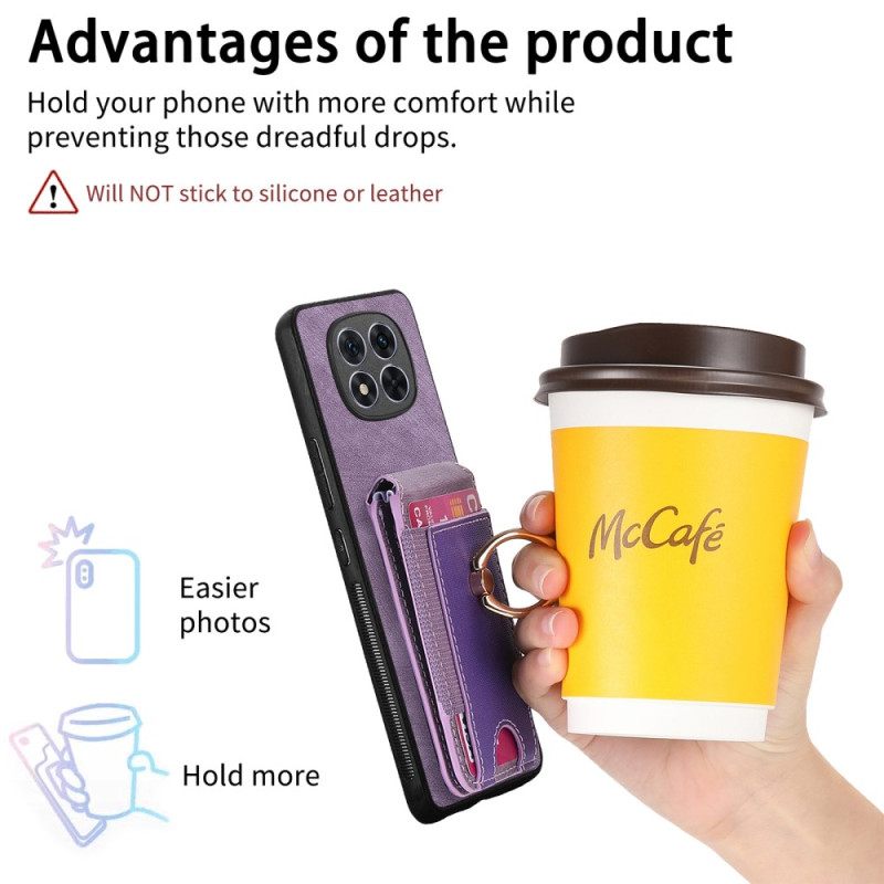 Kuori Poco X7 5g Magneettinen Korttikotelo Pystysuoralla Läpällä