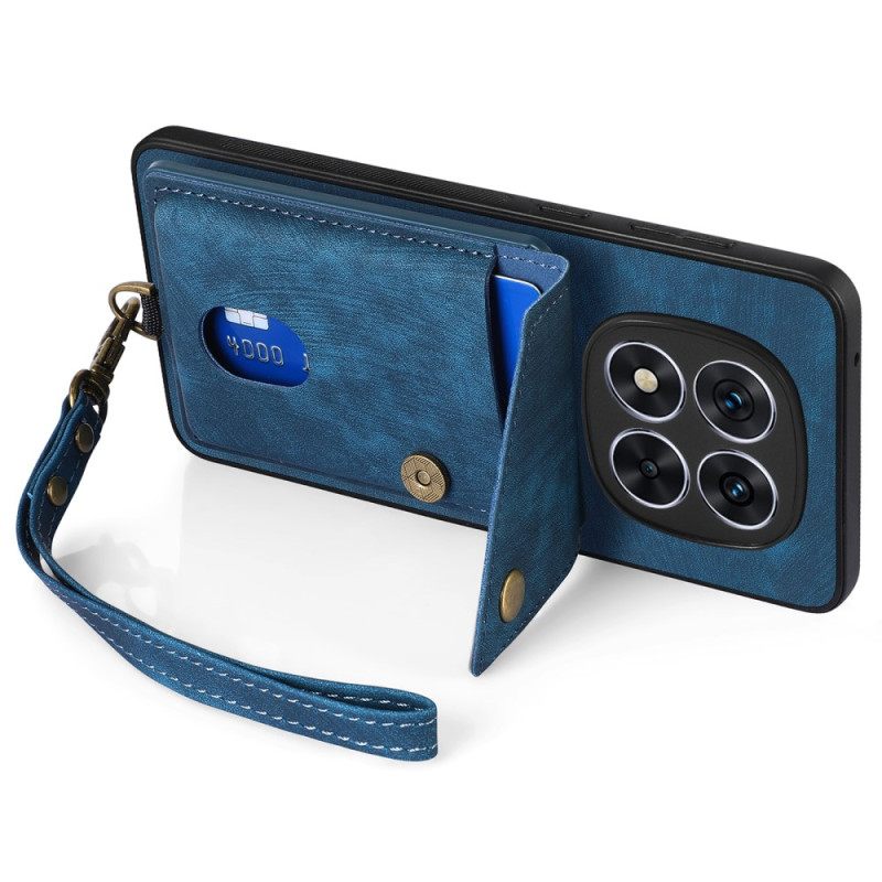 Kuori Poco X7 5g Nahkaefektikorttikotelo Ja -nauha