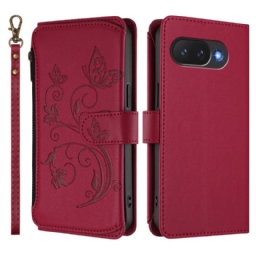 Kotelot Google Pixel 10a Kukkakuvioinen Lompakko