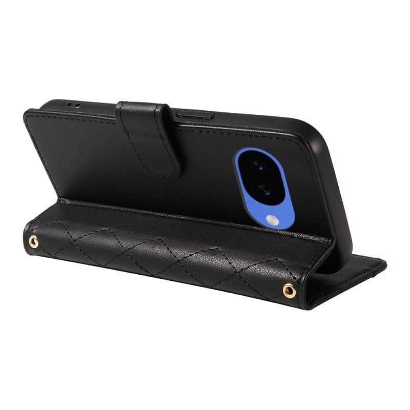 Kotelot Google Pixel 10a Tikattu Lompakko Hihnalla Ja Olkahihnalla